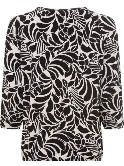 Olsen Damen T-Shirt in schwarz - Ausschnitt: Rundhals