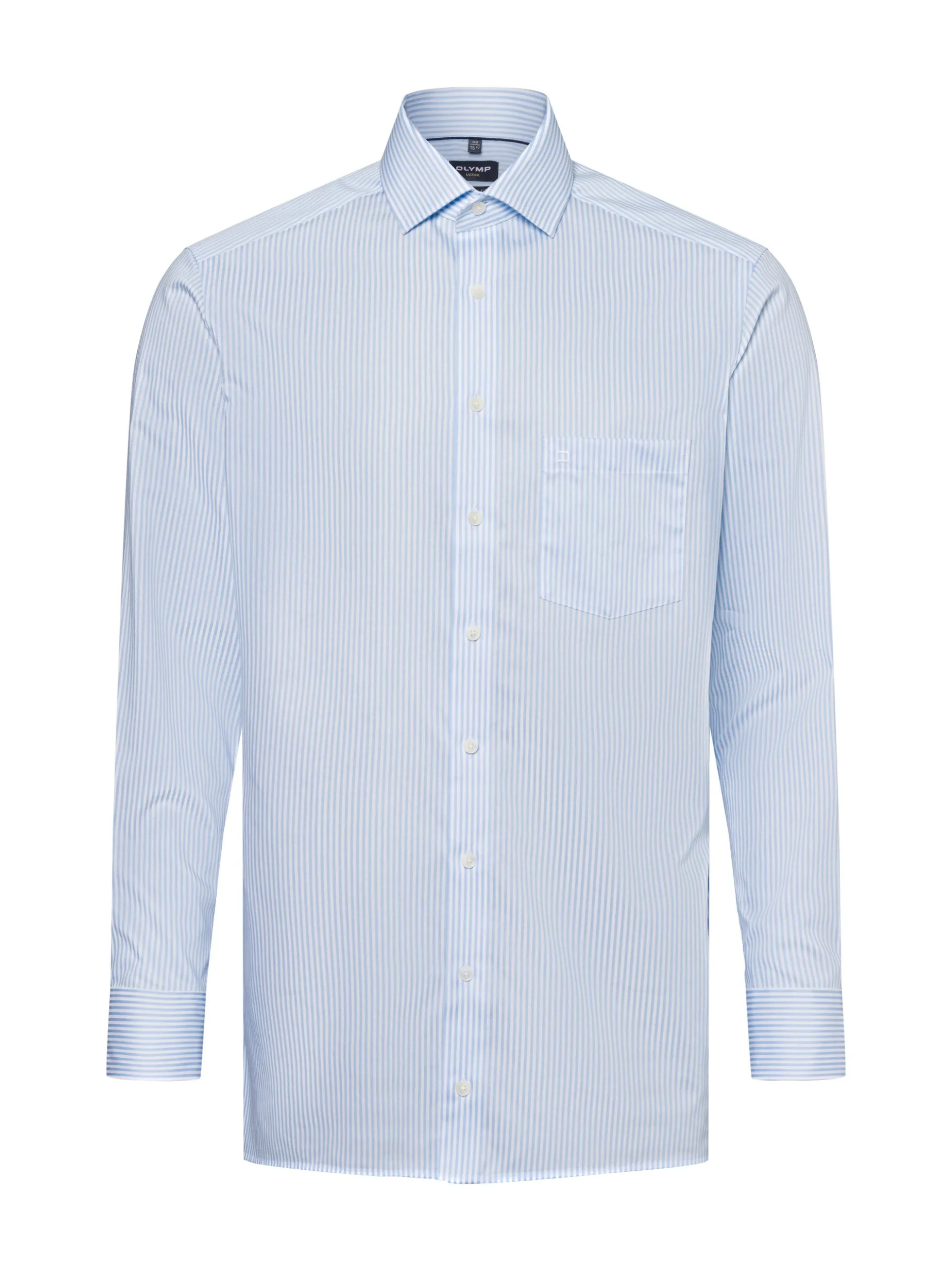 OLYMP Luxor modern fit Herren Businesshemd in hellblau weiß