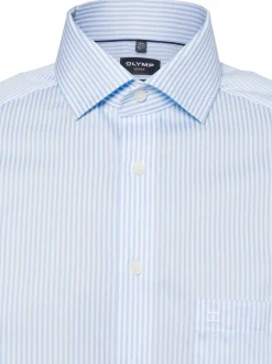 OLYMP Luxor modern fit Herren Businesshemd in hellblau weiß