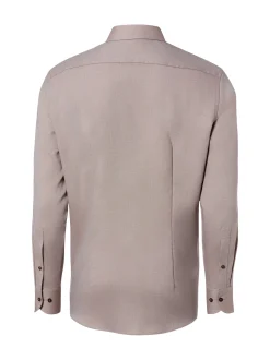 OLYMP Luxor modern fit Herren Hemd - Bügelleicht in taupe