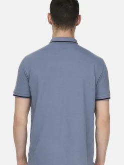 Only&Sons Herren Poloshirt - 2er Pack Onsefletcher in blau