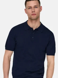 Only&Sons Herren Poloshirt - 2er Pack Wyler in blau