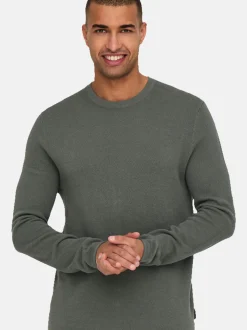 Only&Sons Herren Pullover - Felix in grau