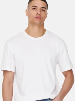 Only&Sons Herren T-Shirt - 3er Pack MAX in schwarz
