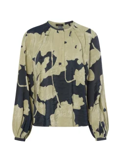 Opus Damen Blusenshirt - Ficona analogue in lind schwarz