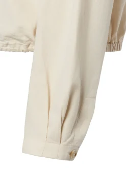 Opus Damen Hemdbluse mit Leinenanteil - Formente in beige
