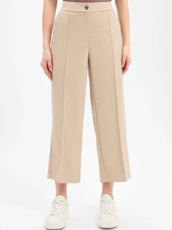 Opus Damen Hose - Melane Soft in beige - Länge: verkürzt