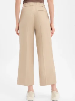 Opus Damen Hose - Melane Soft in beige - Länge: verkürzt