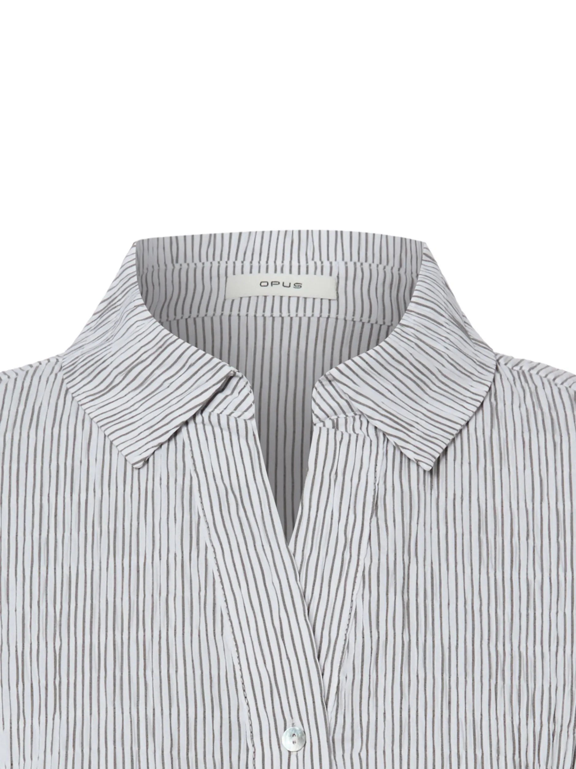 Opus Damen Kurzarmbluse - Fannu in weiß khaki