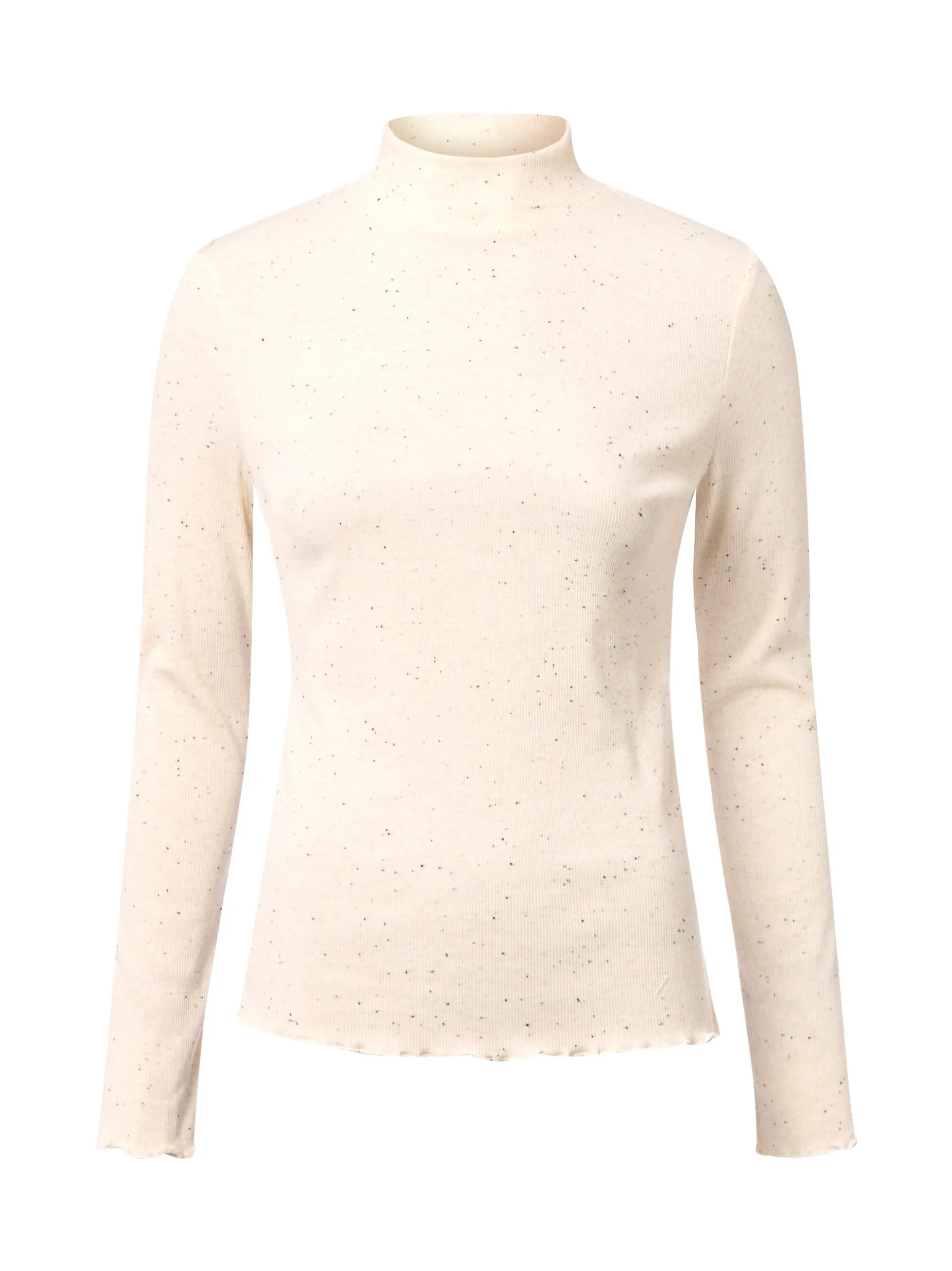 Opus Damen Langarmshirt - Suhanna curly in ecru