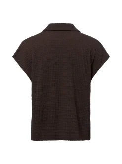 Opus Damen Shirt - Sipin in kastanie - Ärmel: kurzarm