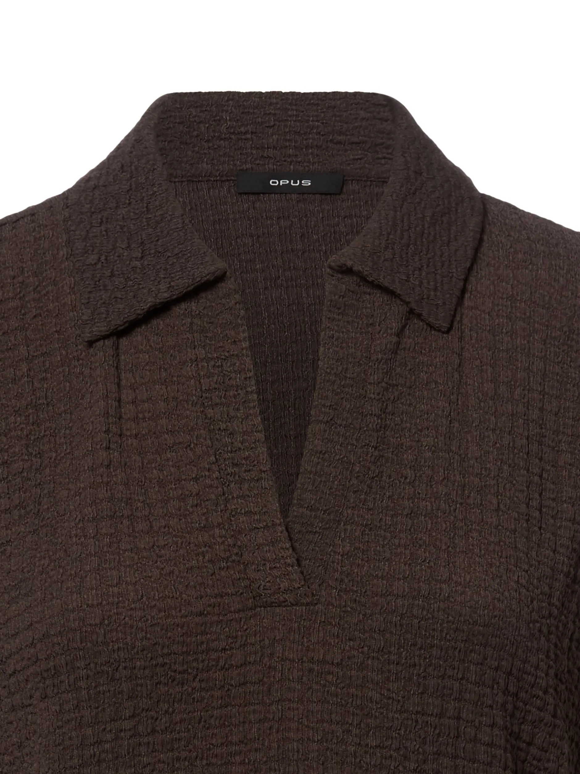 Opus Damen Shirt - Sipin in kastanie - Ärmel: kurzarm