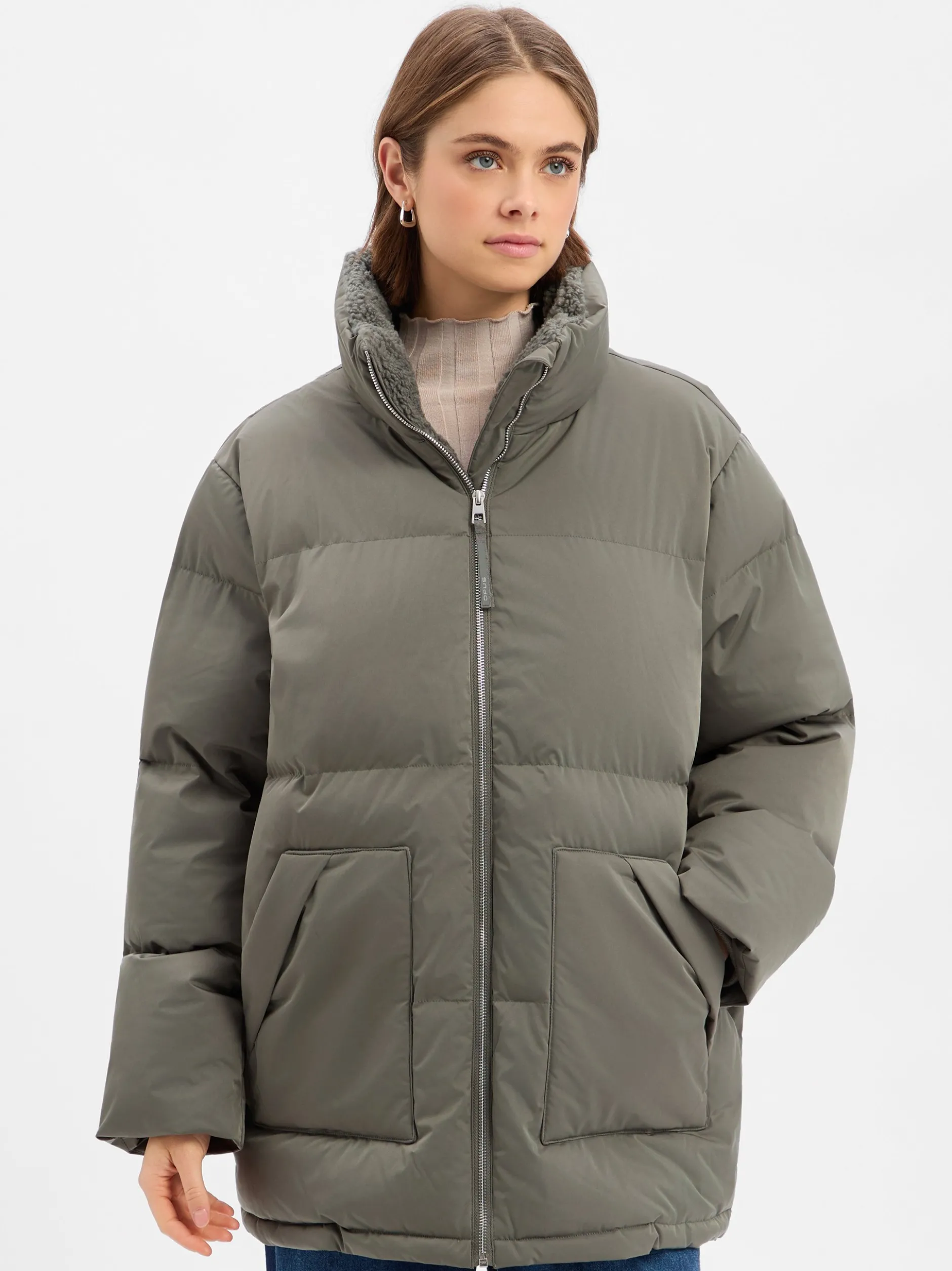 Opus Damen Steppjacke - Hileen in schilf
