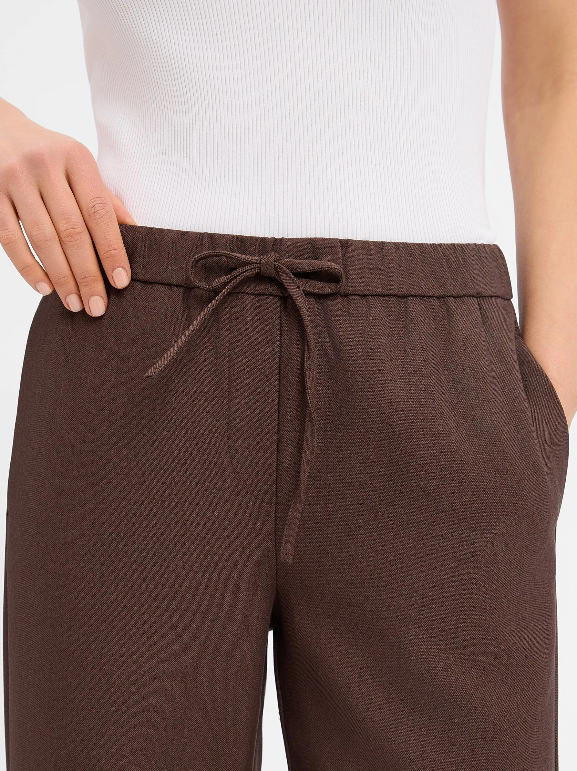 Opus Damen Stoffhose - Melane dynamic in schoko