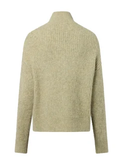 Opus Damen Strickpullover mit Alpaka- und Woll-Anteil - Ponelope in lind