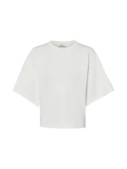 Opus Damen Sweatshirt - Gikko in weiß - Ärmel: Halbarm