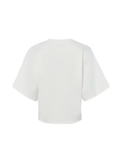 Opus Damen Sweatshirt - Gikko in weiß - Ärmel: Halbarm