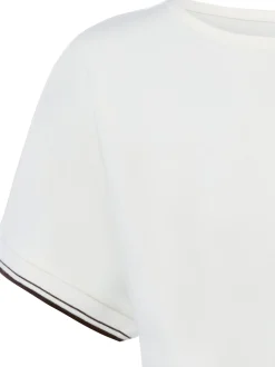 Opus Damen T-Shirt - Giprep in ecru - Ärmel: kurzarm