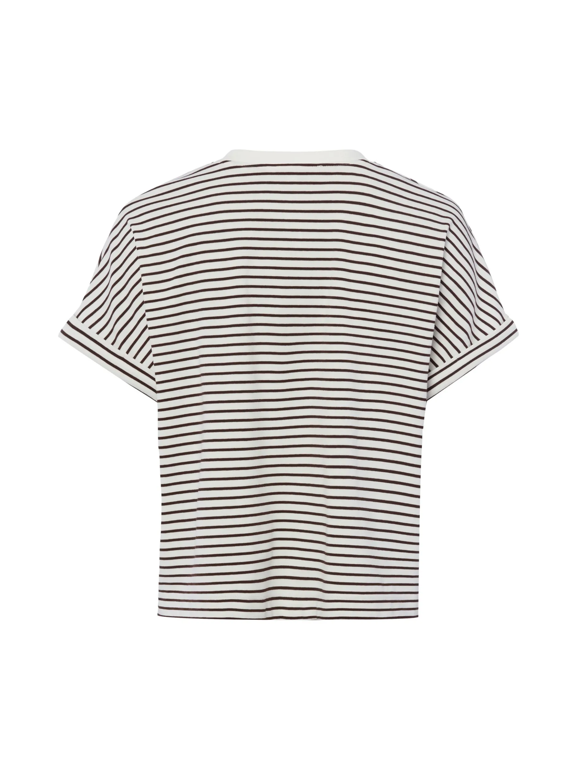 Opus Damen T-Shirt - Sotel in ecru schoko