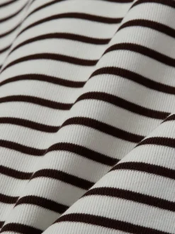 Opus Damen T-Shirt - Sotel in ecru schoko