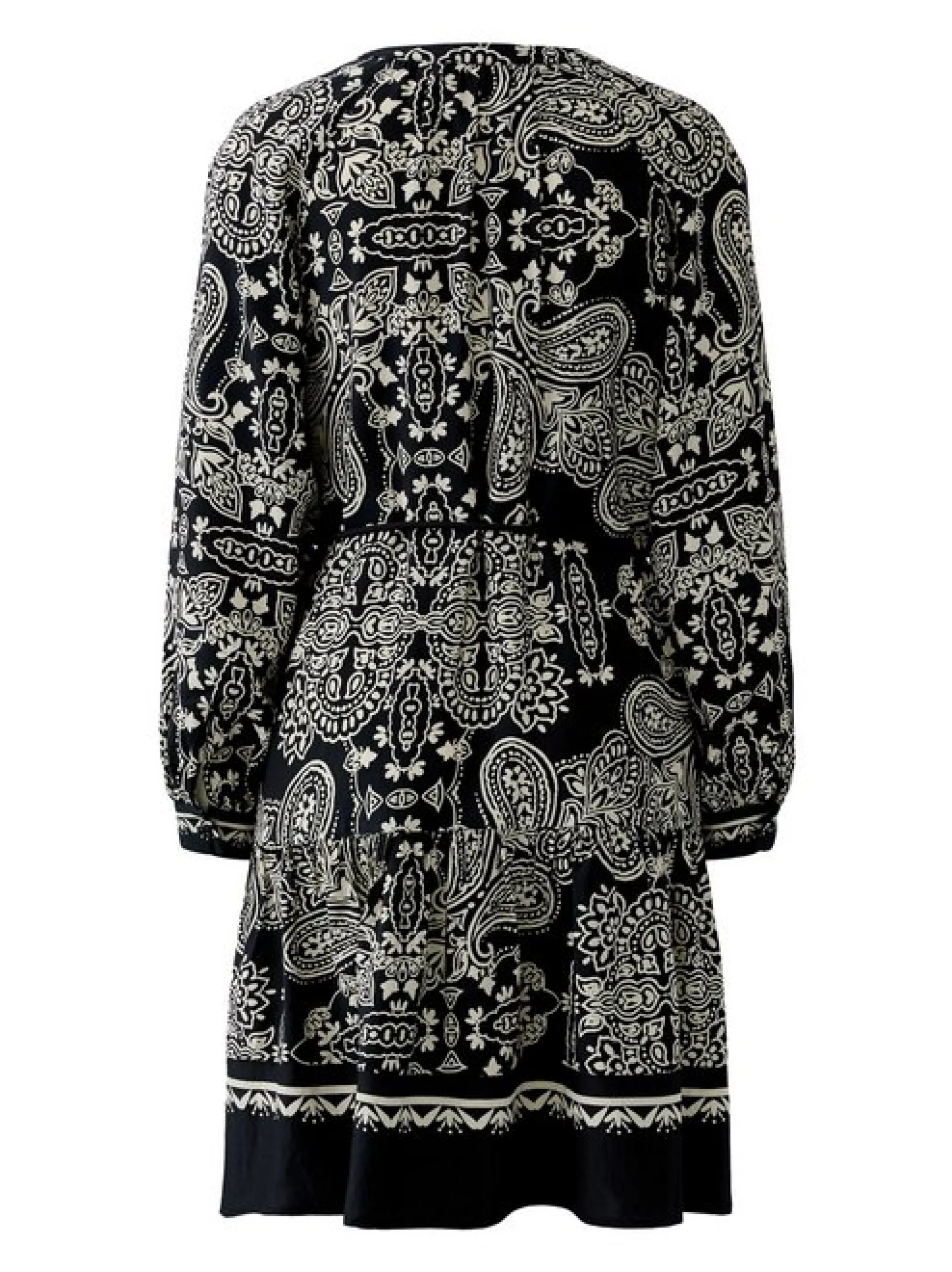Oui Damen Hängerkleid in schwarz weiß