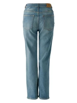 Oui Damen Jeans Relaxed in blau