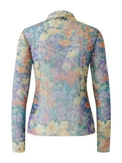 Oui Damen Langarmshirt in purple - Ärmel: langarm