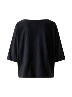 Oui Damen T-Shirt in schwarz - Ausschnitt: U-Boot