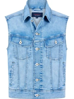 Paddock`s Damen Jeansweste - Regular Fit in blue stone
