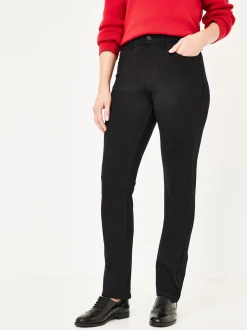 Paddock`s Damen 5-Pocket Hose - PAT Slim Fit in schwarz