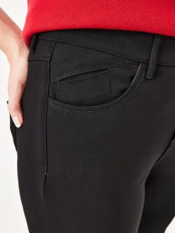 Paddock`s Damen 5-Pocket Hose - PAT Slim Fit in schwarz