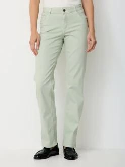 Paddock`s Damen 5-Pocket Jeans - LARA Straight Fit in mint
