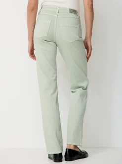 Paddock`s Damen 5-Pocket Jeans - LARA Straight Fit in mint