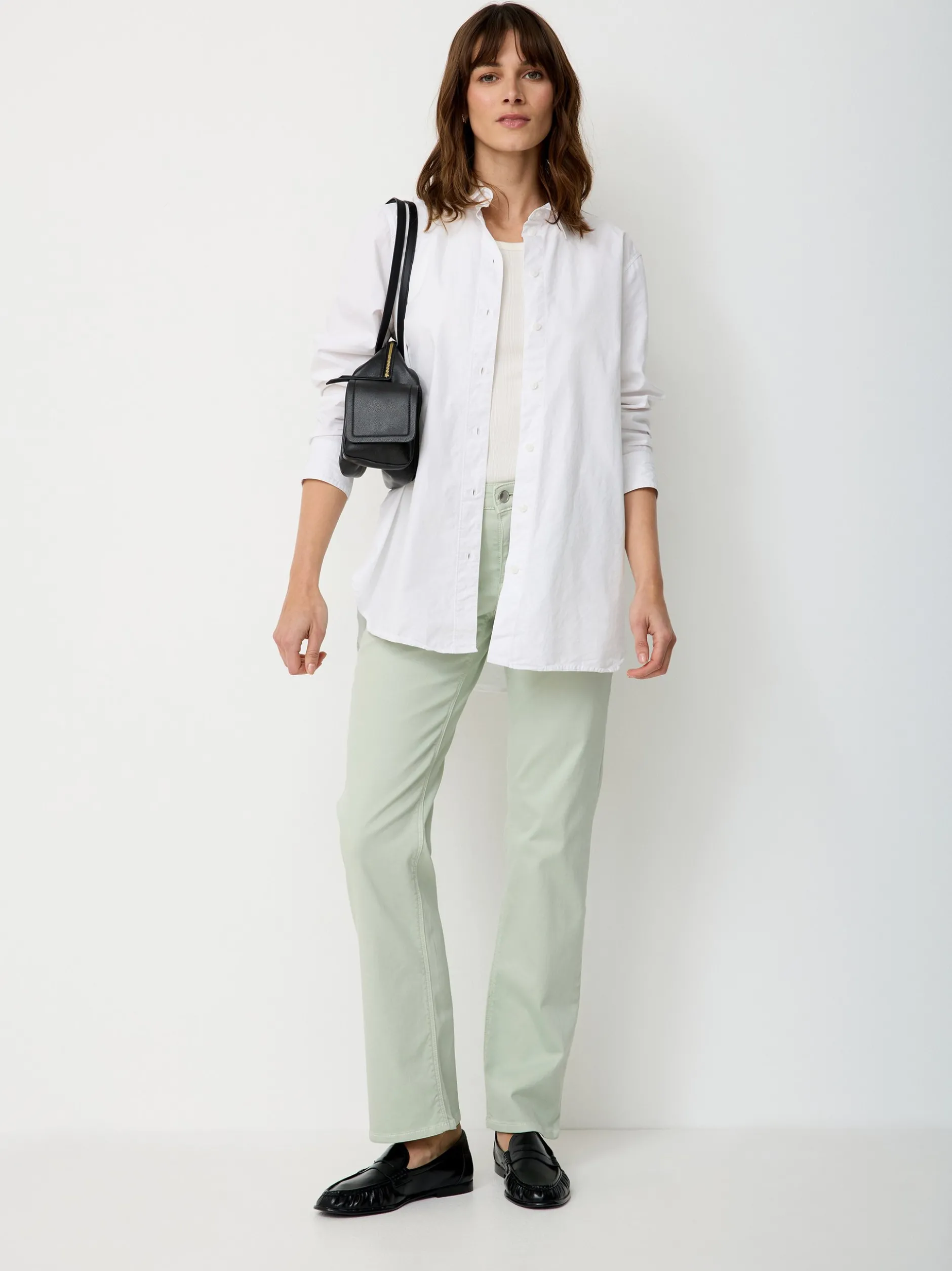 Paddock`s Damen 5-Pocket Jeans - LARA Straight Fit in mint