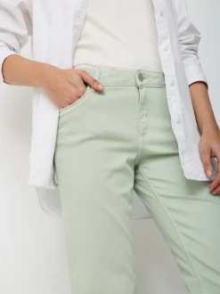 Paddock`s Damen 5-Pocket Jeans - LARA Straight Fit in mint