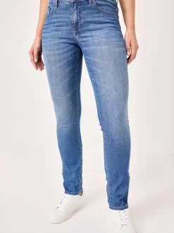 Paddock`s Damen 5-Pocket Jeans - LIA Slim Fit in blue stone