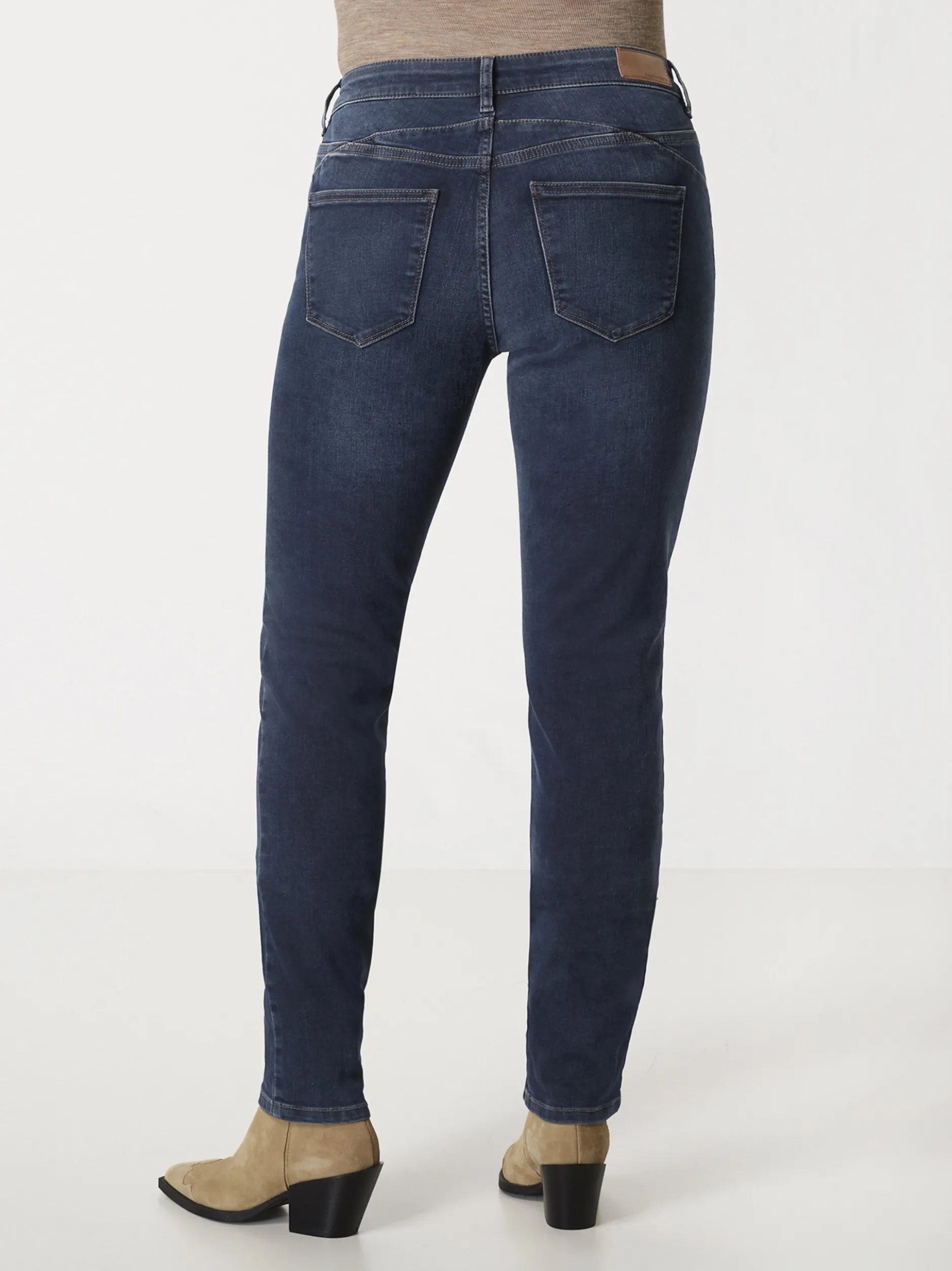 Paddock`s Damen 5-Pocket Jeans - LUCY Skinny Fit in dark stone