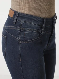 Paddock`s Damen 5-Pocket Jeans - LUCY Skinny Fit in dark stone