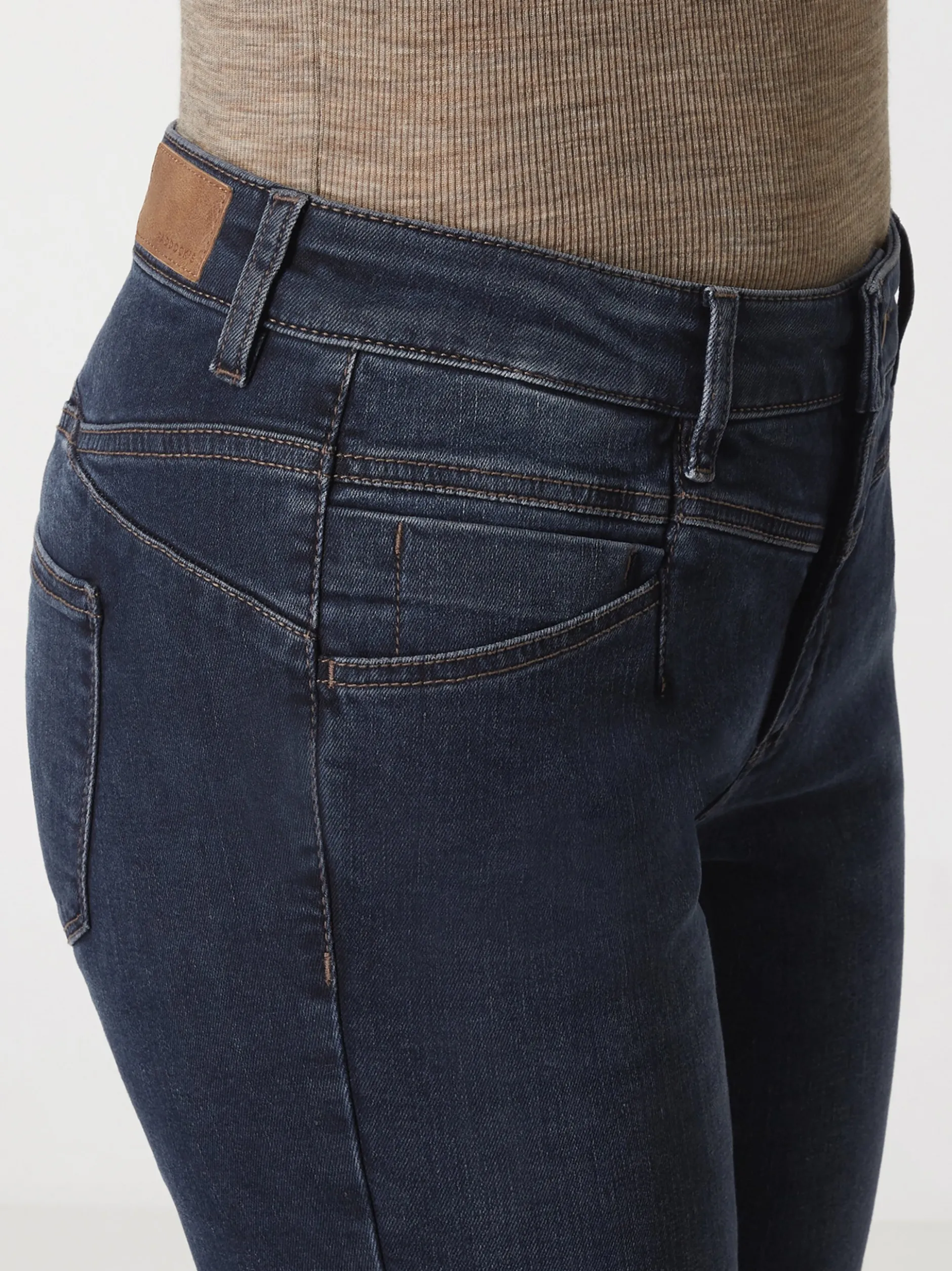Paddock`s Damen 5-Pocket Jeans - LUCY Skinny Fit in dark stone