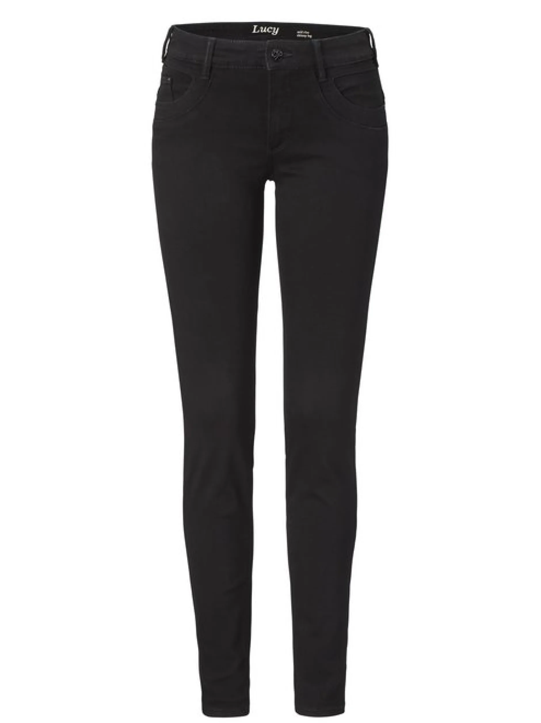 Paddock`s Damen 5-Pocket Jeans - LUCY Skinny Fit in schwarz