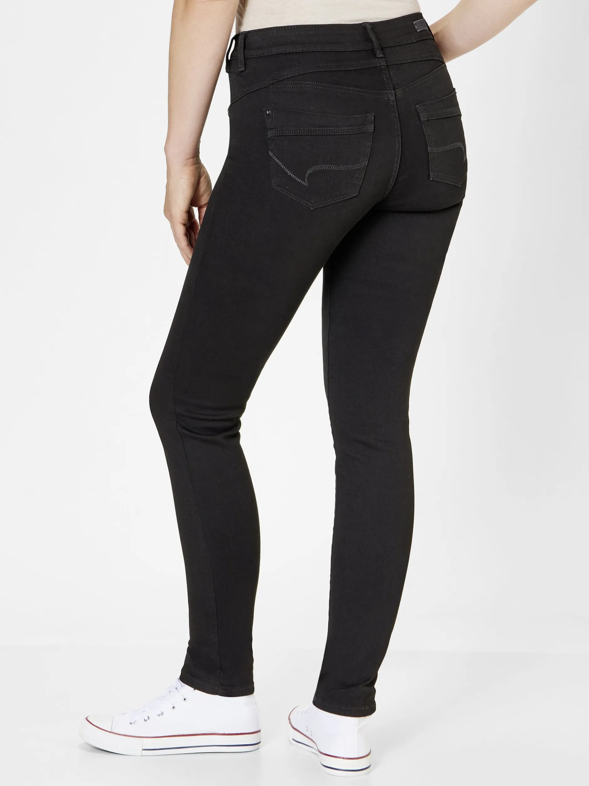 Paddock`s Damen 5-Pocket Jeans - LUCY Skinny Fit in schwarz