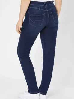 Paddock`s Damen 5-Pocket Jeans - PAT Slim Fit in dark stone