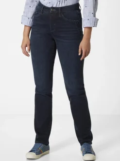 Paddock`s Damen 5-Pocket Jeans - PAT Slim Fit in dark stone