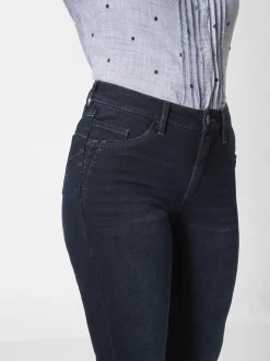 Paddock`s Damen 5-Pocket Jeans - PAT Slim Fit in dark stone