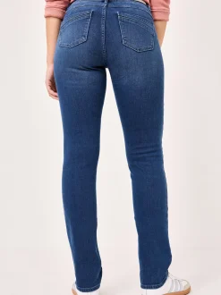 Paddock`s Damen 5-Pocket Jeans - PAT Slim Fit in medium stone