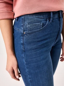 Paddock`s Damen 5-Pocket Jeans - PAT Slim Fit in medium stone