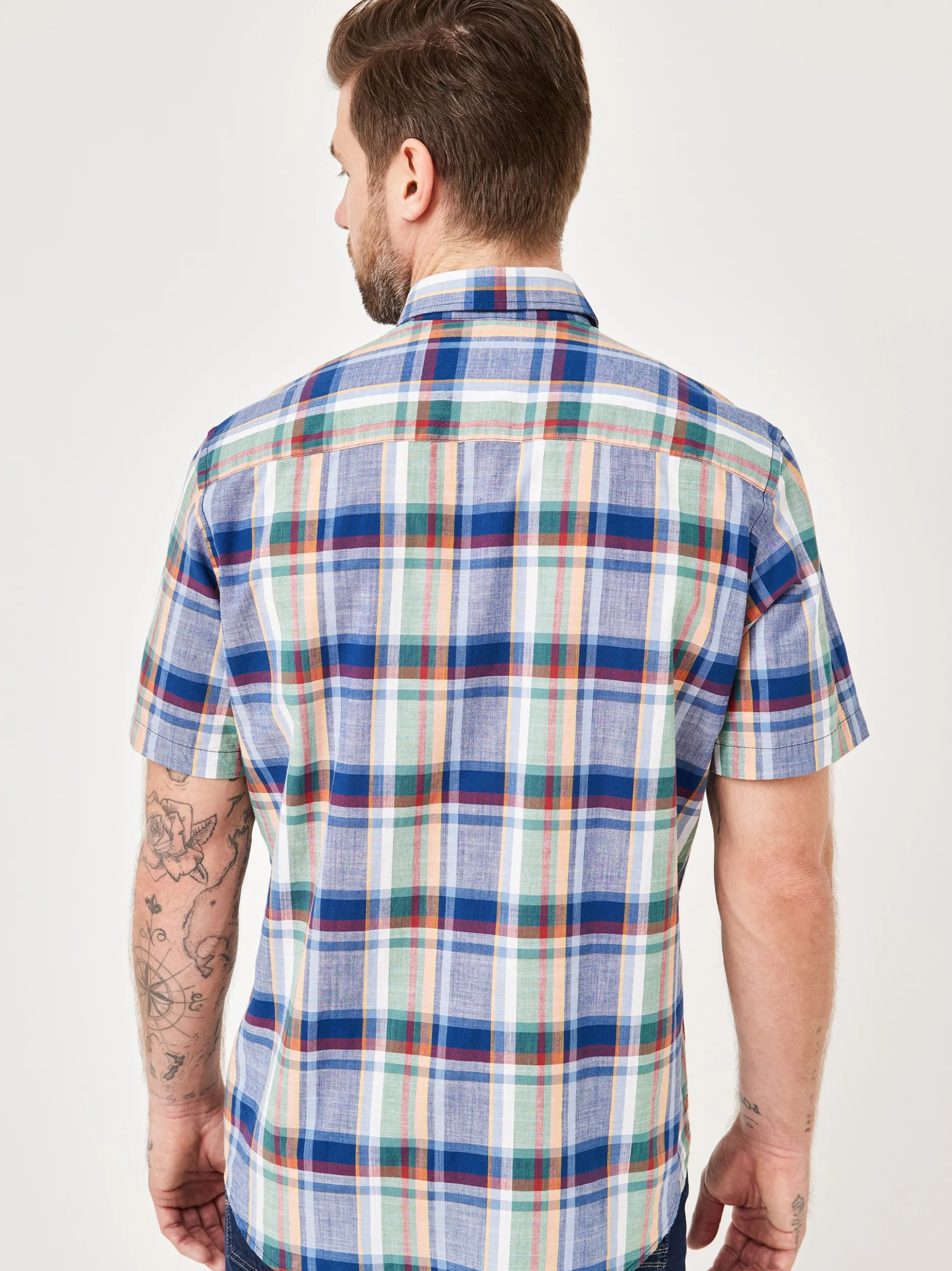 Paddock`s Herren Baumwollhemd - Regular Fit in marine