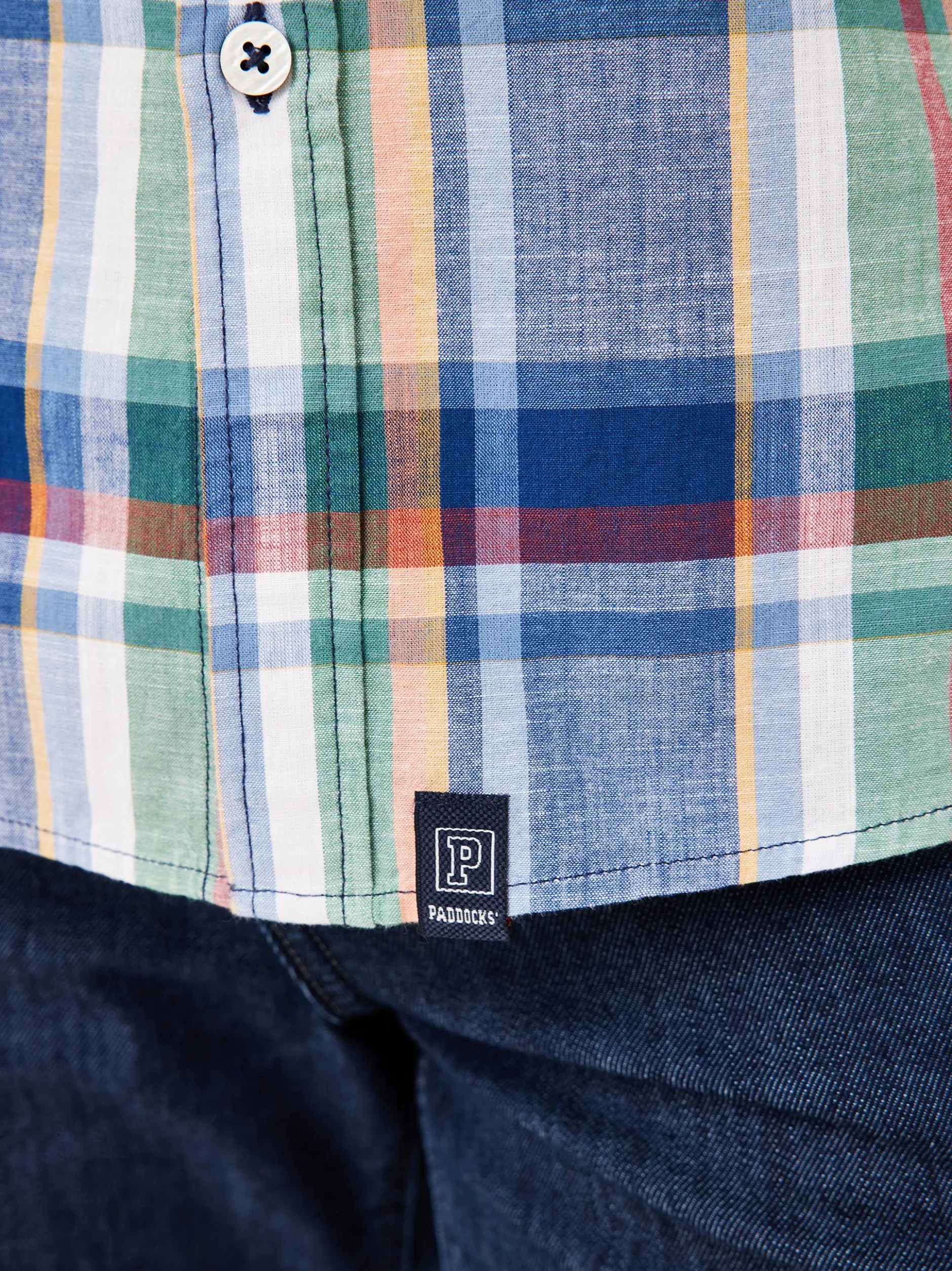 Paddock`s Herren Baumwollhemd - Regular Fit in marine