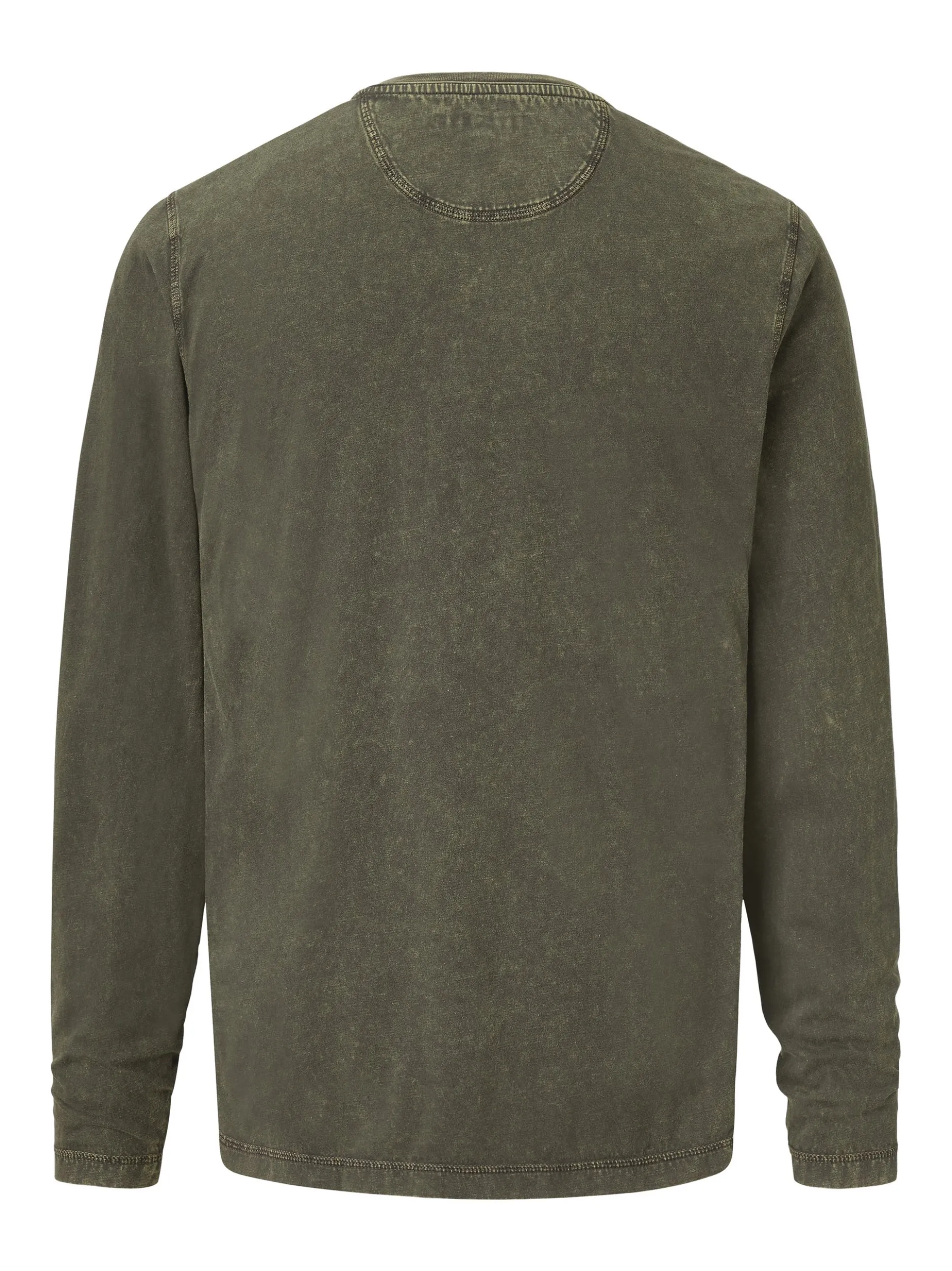 Paddock`s Herren Langarmshirt - Regular Fit in oliv