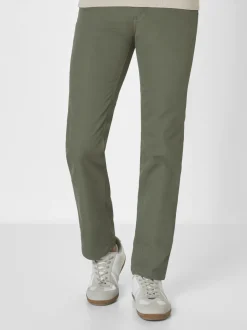 Paddock`s Herren 5-Pocket Hose - PIPE Slim Fit in khaki